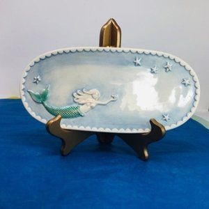 Grasslands Road Mermaid trinket dish with rhinestone accents